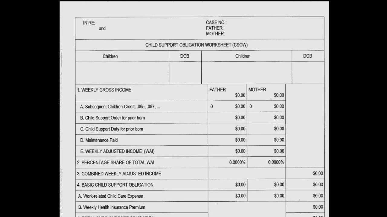 worksheet Child Support Worksheet Indiana indianas child support guidelines under review theindychannel com indianapolis in
